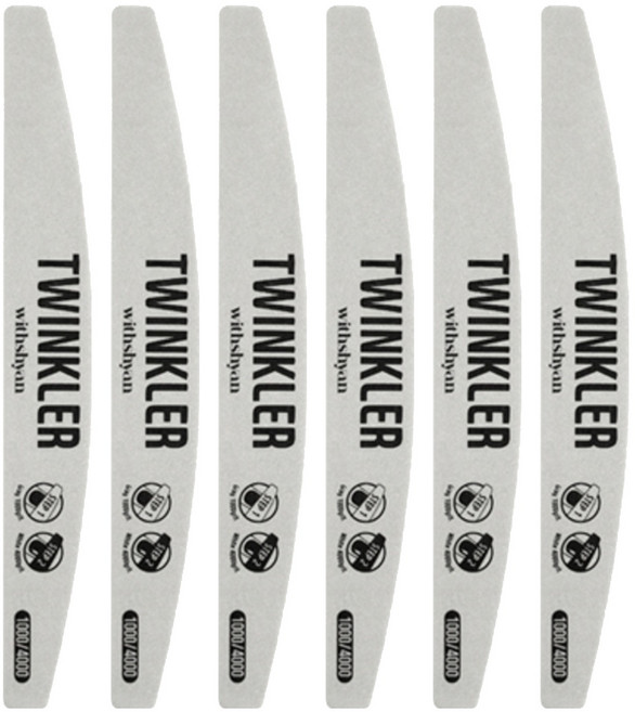 위드샨 프리미엄 프로 트윙클러 네일 샤이너, 혼합색상, 6개