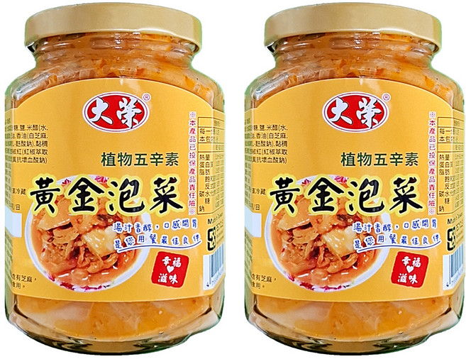 大榮 黃金泡菜, 360g, 2罐