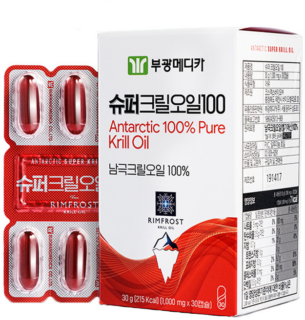 부광메디카 슈퍼 크릴오일 100, 30정, 1개
