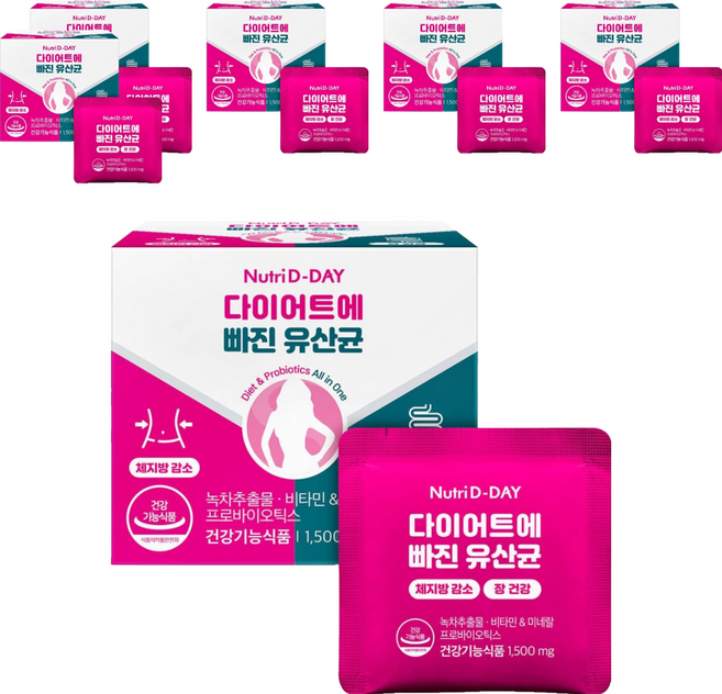 뉴트리디데이 다이어트에 빠진 유산균, 14회분, 6개