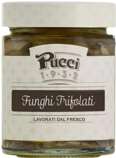 Pucci 義式香料炒洋菇 可搭配磨菇醬、Pizza、湯、燉飯、義大利麵、歐姆蛋、鹹派、清炒等料理, 200g, 1罐