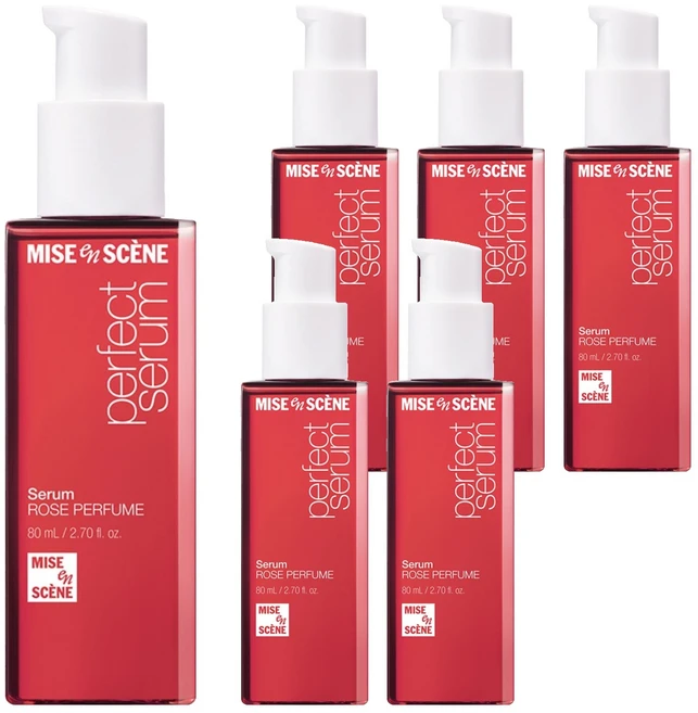 미쟝센 퍼펙트 로즈퍼퓸 헤어 세럼, 80ml, 6개 - 쿠팡