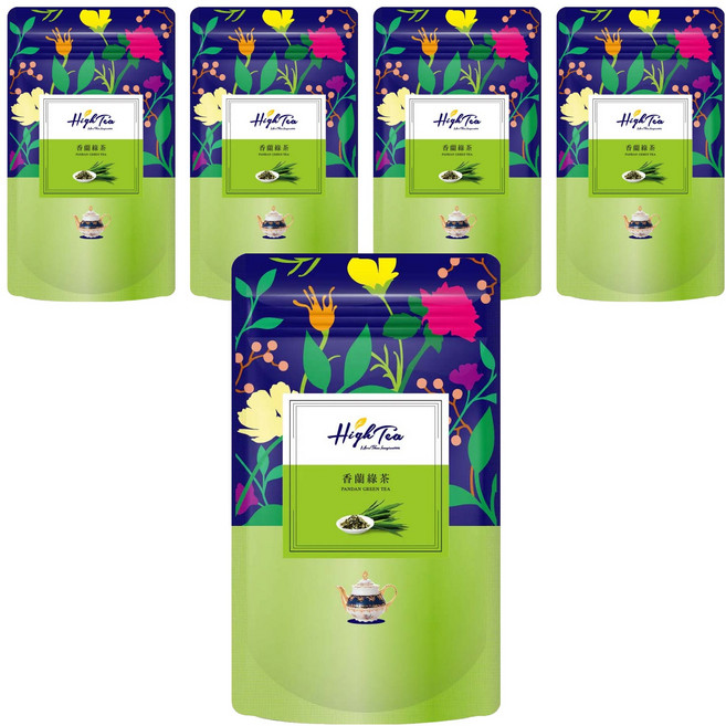 High Tea 伂橙 香蘭綠茶, 1.5g, 12包, 5袋