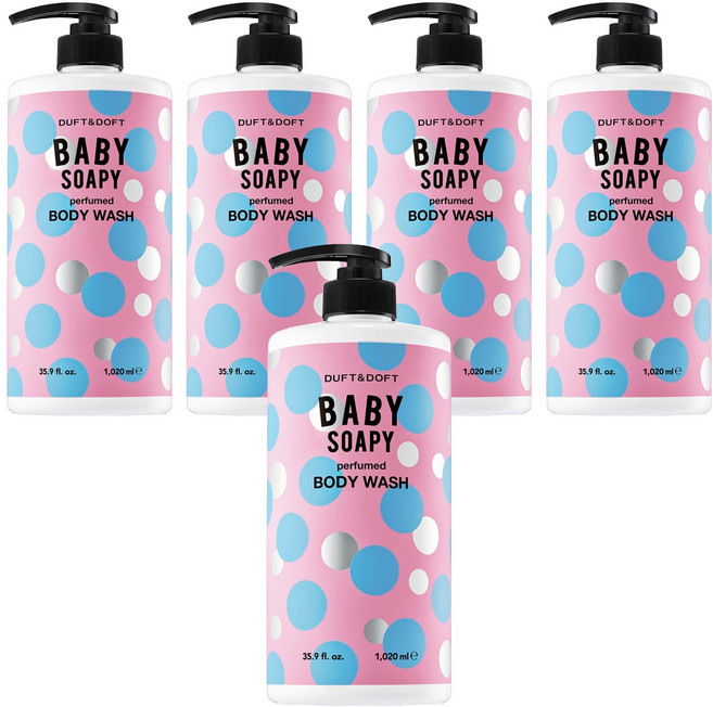 더프트앤도프트 퍼퓸드 바디워시 베이비소피, 1.02L, 5개