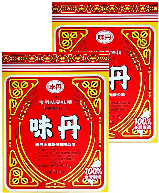 味丹 高級味精, 500g, 2盒