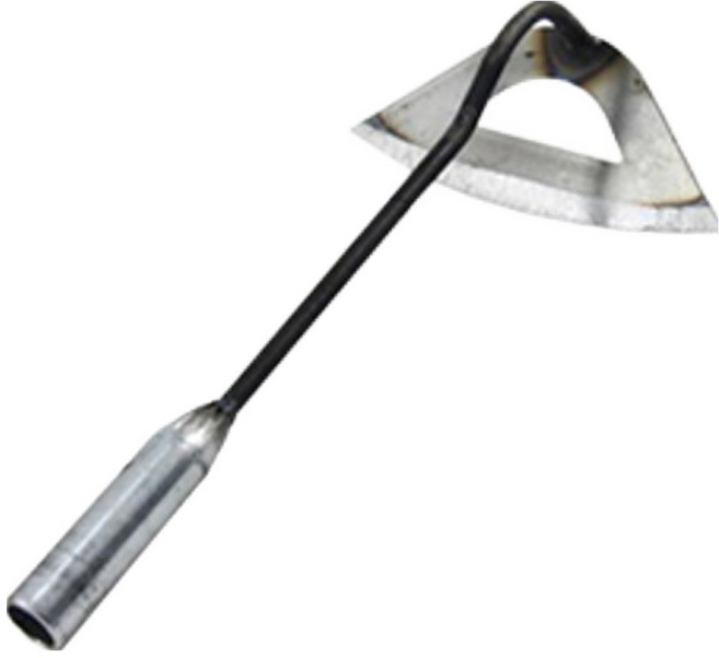 방그리 철제 손잡이 잡초 제거 괭이, 1개