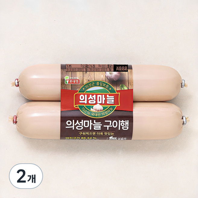 롯데햄 의성마늘 구이햄, 320g, 2개