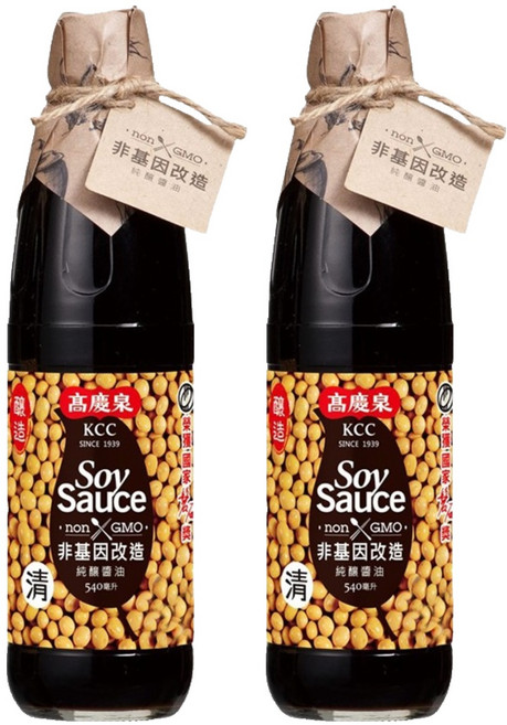 高慶泉 非基因改造純釀醬油, 540ml, 2瓶