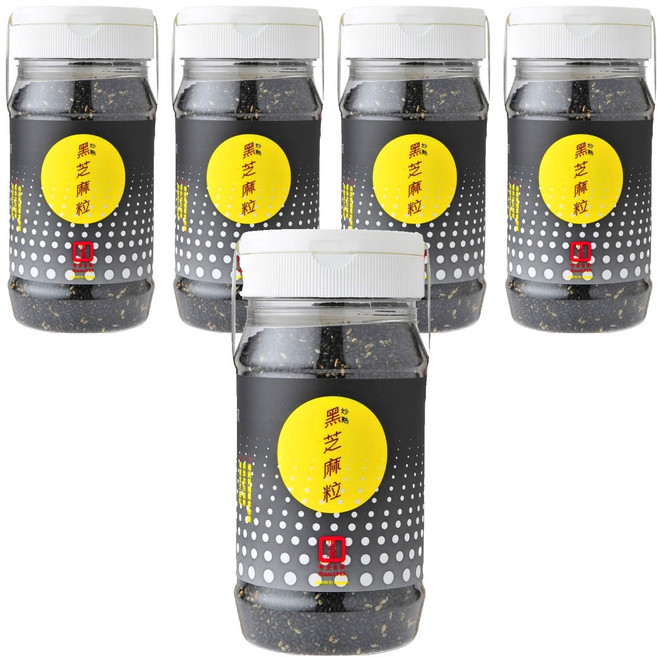 源順食品 炒熟黑芝麻粒, 170g, 5罐