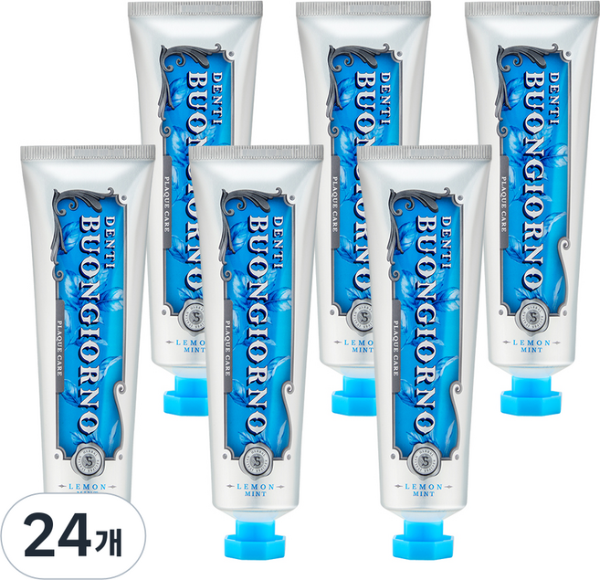 덴티본조르노 치석케어치약 레몬민트향, 100g, 1개입, 24개