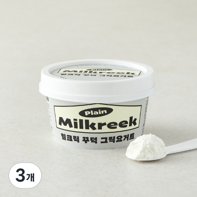 밀크릭 꾸덕 그릭 요거트, 100g, 3개