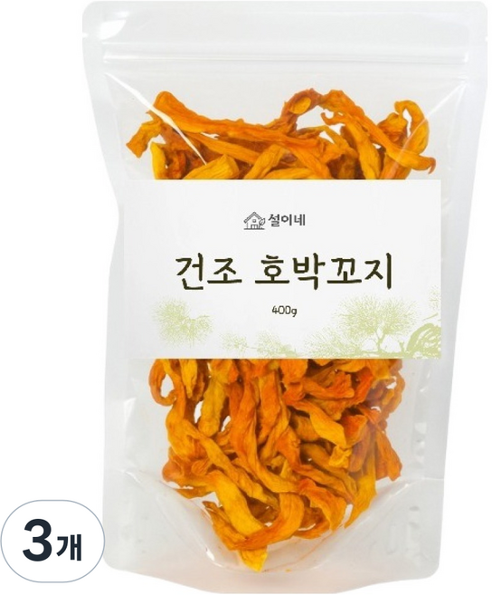 건조 호박꼬지, 3개, 400g