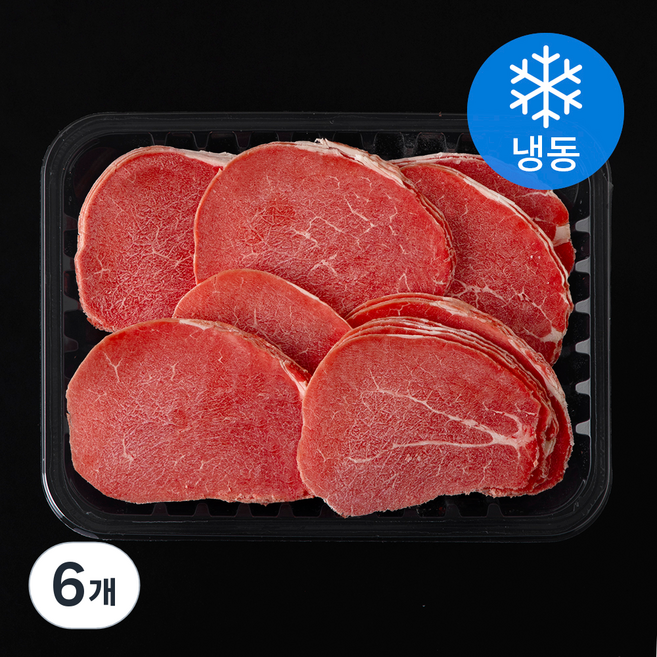 호주산 우홍두깨 슬라이스 (냉동), 6개, 500g