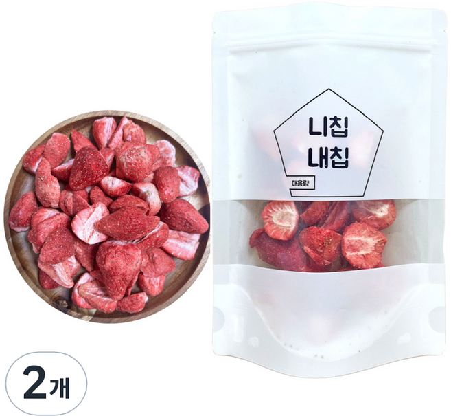 니칩내칩 동결건조 딸기칩, 20g, 2개