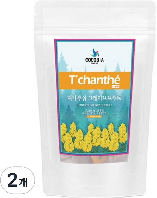 TChanthe 蜜樹葡萄柚花草茶, 2個, 25入, 1.5g