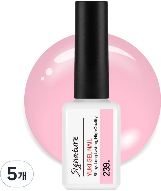 유키 시그니처 젤네일, 239호 스위트스프링, 7g, 5개
