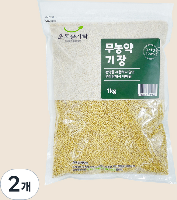 초록숟가락 기장쌀, 2개, 1kg