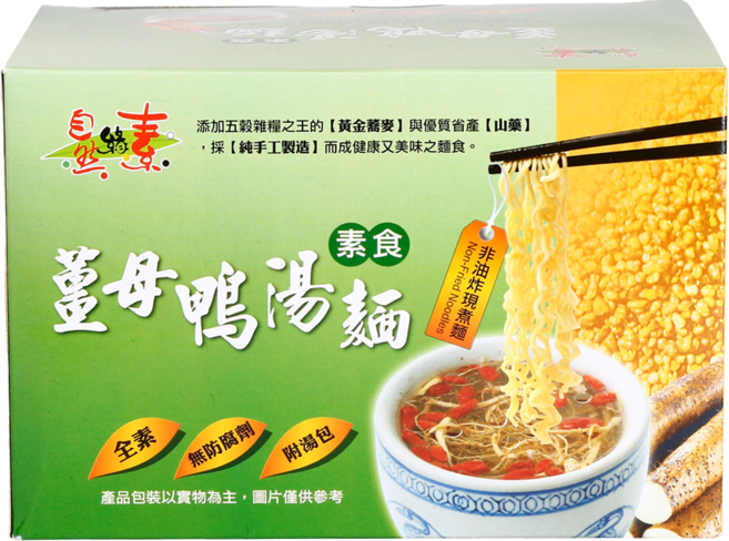 自然緣素 薑母鴨湯麵 素食, 6包