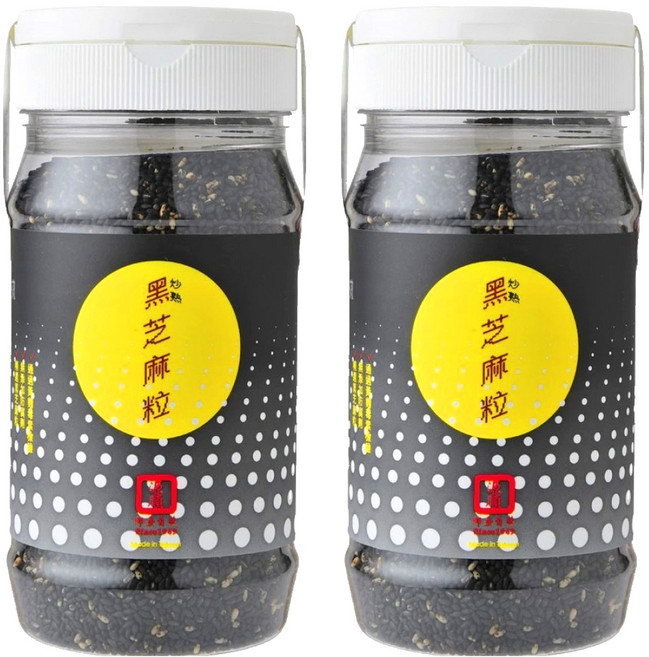 源順食品 炒熟黑芝麻粒, 170g, 2罐