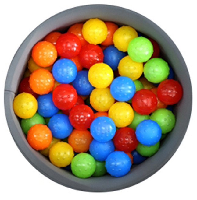 베베아인 촉감 볼풀공 80p, 레인보우(랜덤발송), 1개