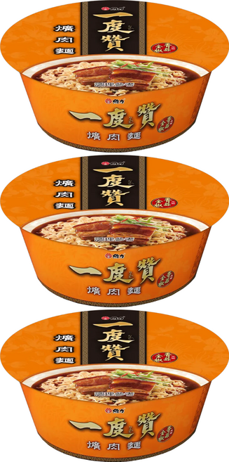 維力 一度贊 爌肉麵 200g, 3入