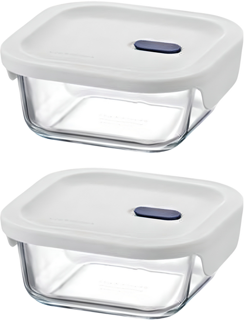 락앤락 탑클라스 실리콘 정사각 밀폐용기 500ml, 2개