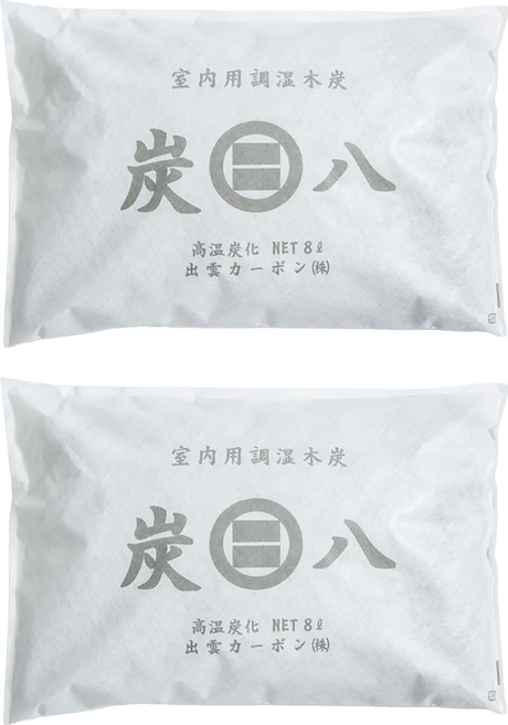 出雲屋炭八 中大型室內調濕木炭 45 x 31cm, 8L, 2包