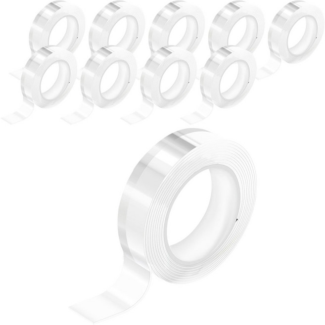 화신 초강력 실리콘 양면 테이프 30mm x 3m 2p, 클리어, 5개