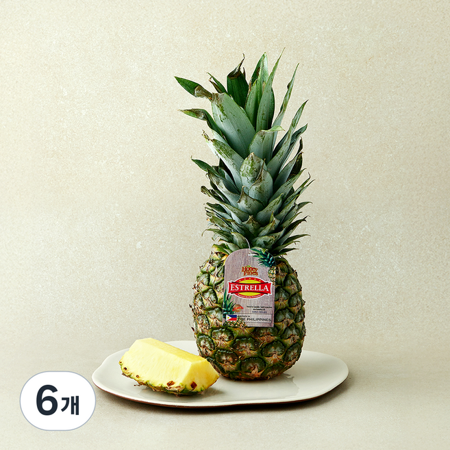 필리핀산 수일 파인애플, 6개, 1kg