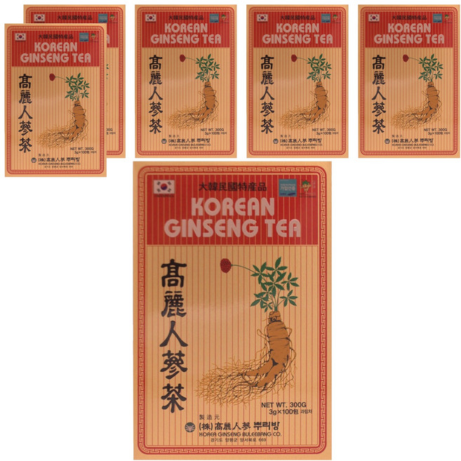 고려인삼뿌리방 고려 인삼차, 3g, 100개입, 6개