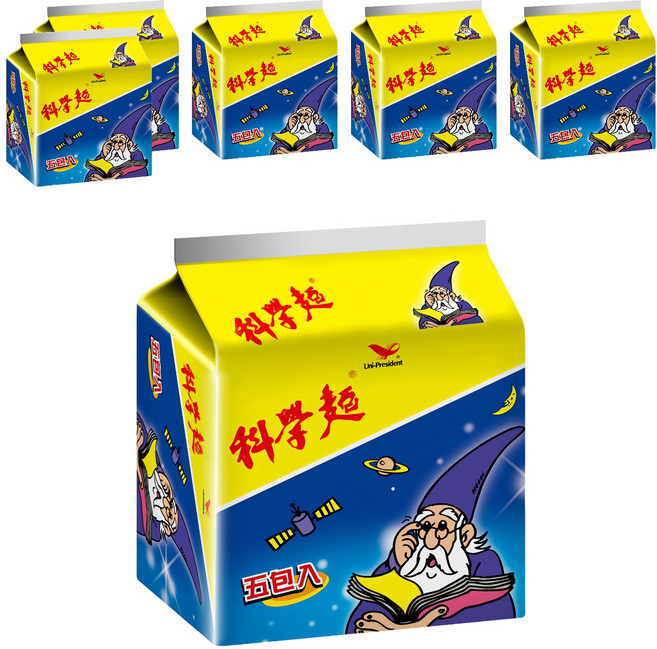 統一 科學麵 原味, 6袋, 200g