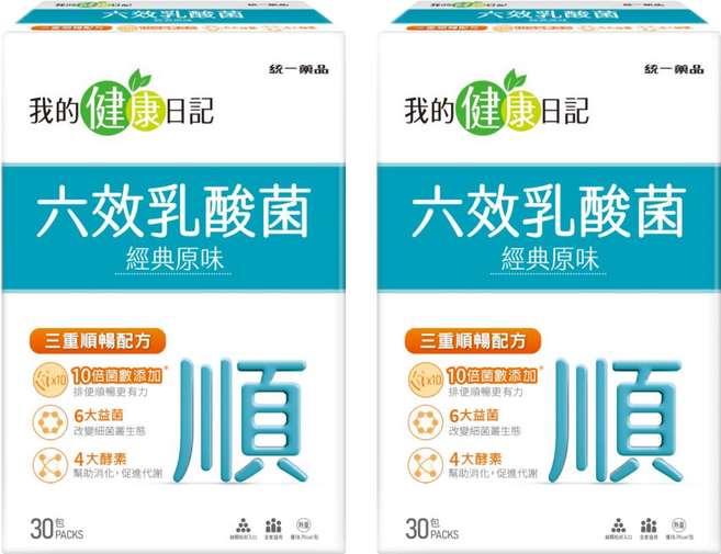 我的健康日記 六效乳酸菌 經典原味, 5g, 30包, 2盒