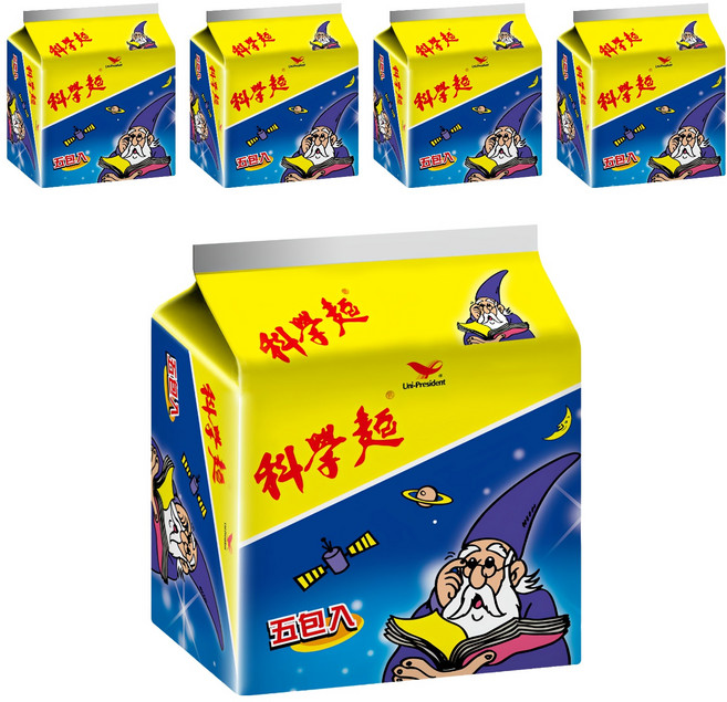 統一 科學麵 原味, 5袋, 200g