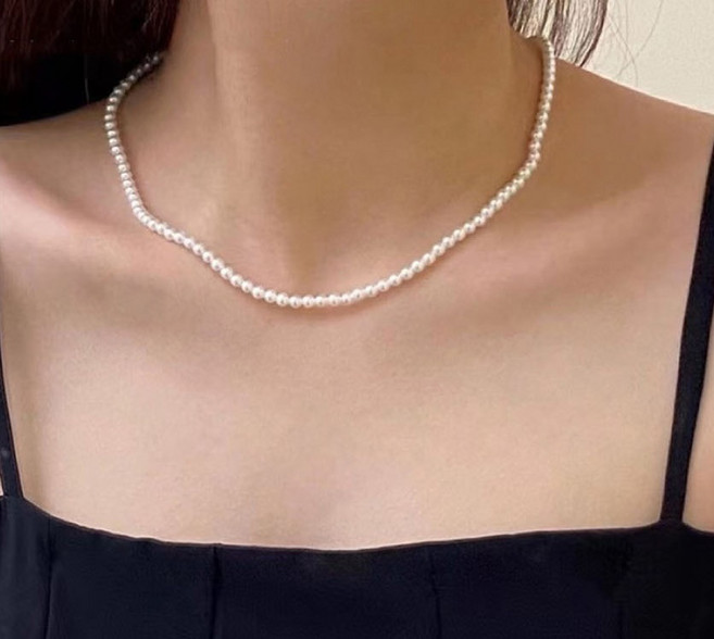 와이제이 여성용 클래식 진주 비드 목걸이