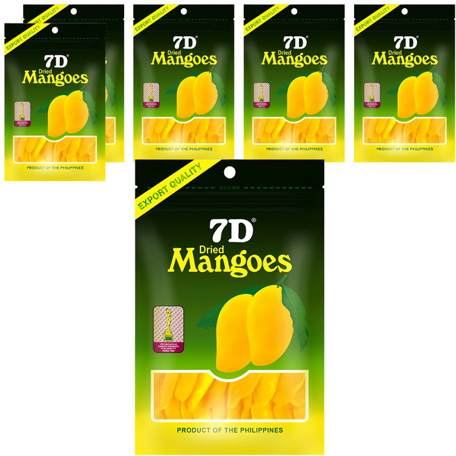 7D Mangoes 宿霧芒果乾, 70g, 6包
