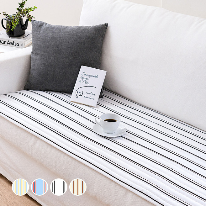 더자리 항균 소파패드 스트라이스 사계절용 3인용 4인용