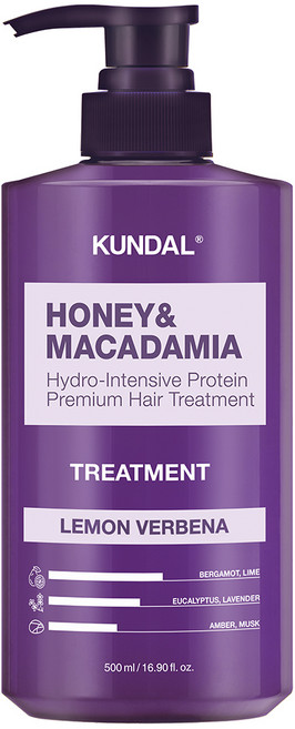 쿤달 허니 앤 마카다미아 헤어 트리트먼트 레몬버베나향, 500ml, 1개