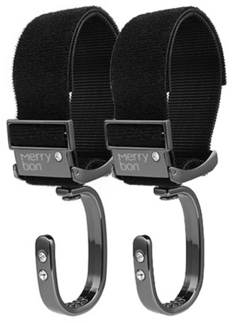 메리본 유모차걸이, 크롬블랙, 2개