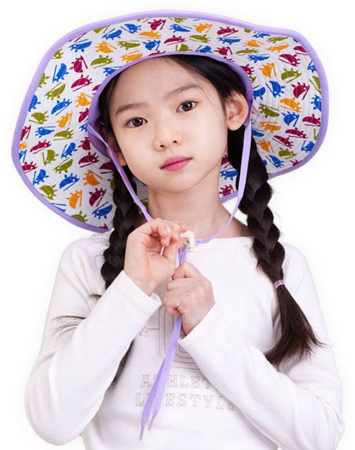 SUN GLADE 兒童款UV寬邊鋼絲帽簷附哨子露營帽