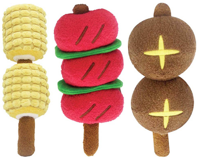 Perla 串燒寵物玩具3件組, 1套, 多色