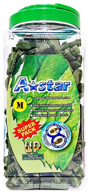 A star 多效雙頭潔牙骨 M 犬用, 1桶