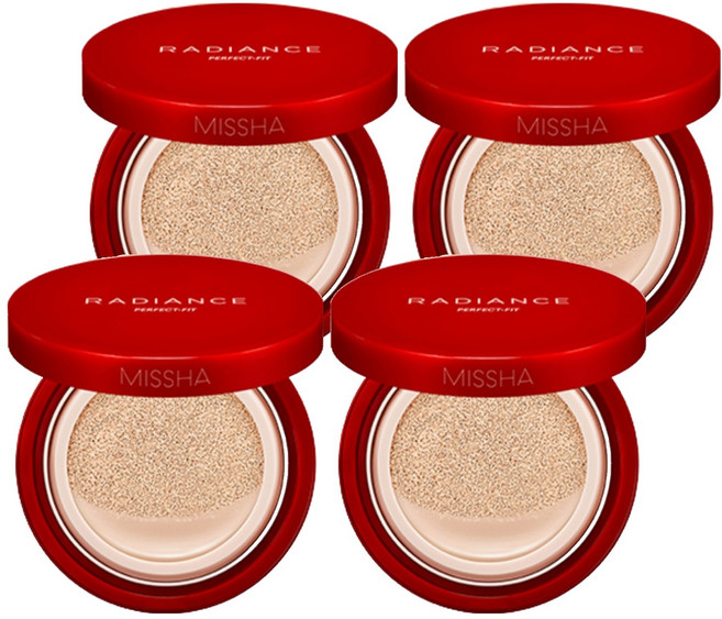 미샤 래디언스 퍼펙트핏 쿠션 15g, 21호 페어, 4개