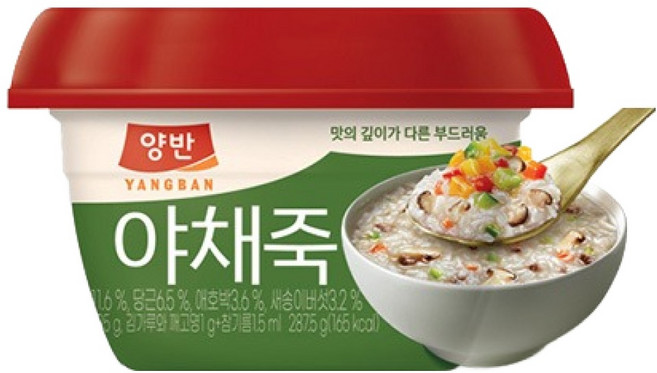 양반 야채죽, 287.5g, 1개