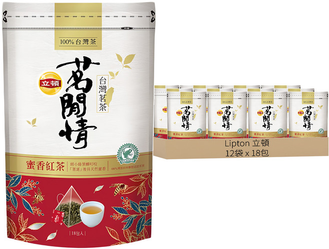 Lipton 立頓 茗閒情 蜜香紅茶, 2.8g, 18包, 12袋
