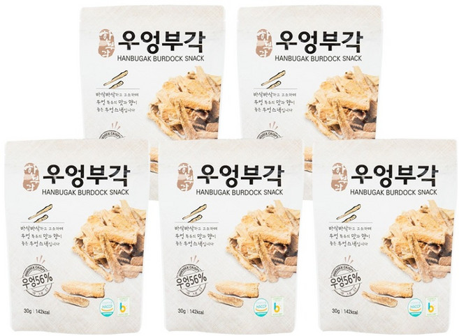 한부각 우엉부각, 5개, 30g