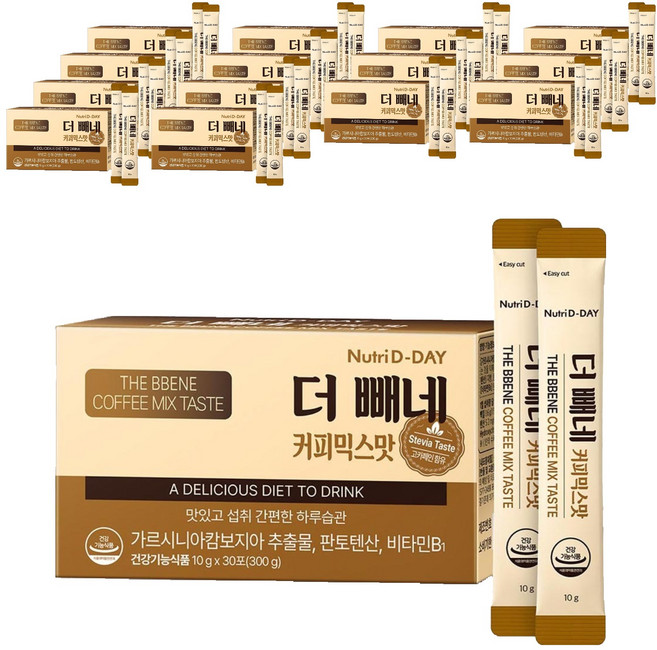 Nutri D-DAY Caffe Bbene 咖啡隨身包口味 30包, 300g, 15個