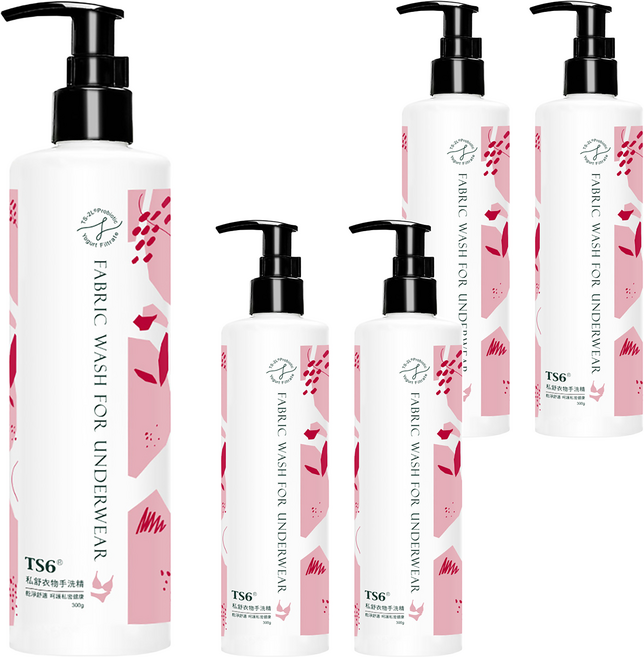 ts6 私舒衣物手洗精, 300g, 5瓶