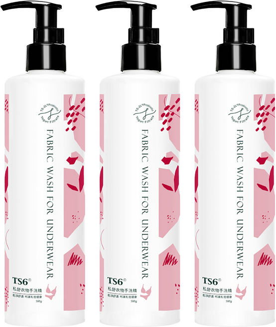 ts6 私舒衣物手洗精, 300g, 3瓶