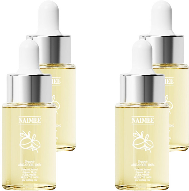 나이미 유기농 아르간오일 100%, 20ml, 4개