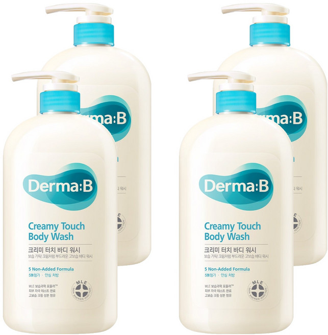 더마비 크리미 터치 바디워시, 1L, 4개